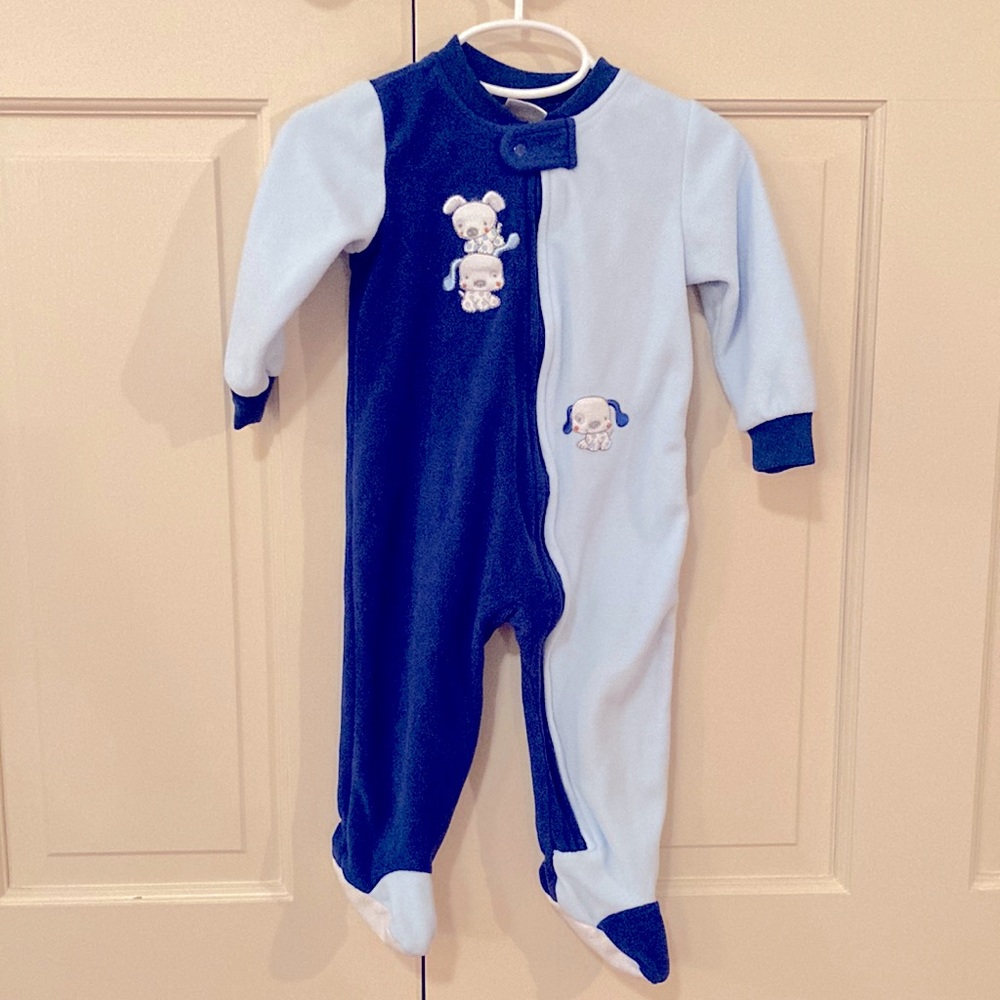 NWOT Absorba 🐶 Puppy Fleece Footie Pajamas, size 18 months